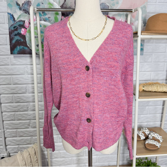 Old Navy Marble Pink Cardigan (XS)