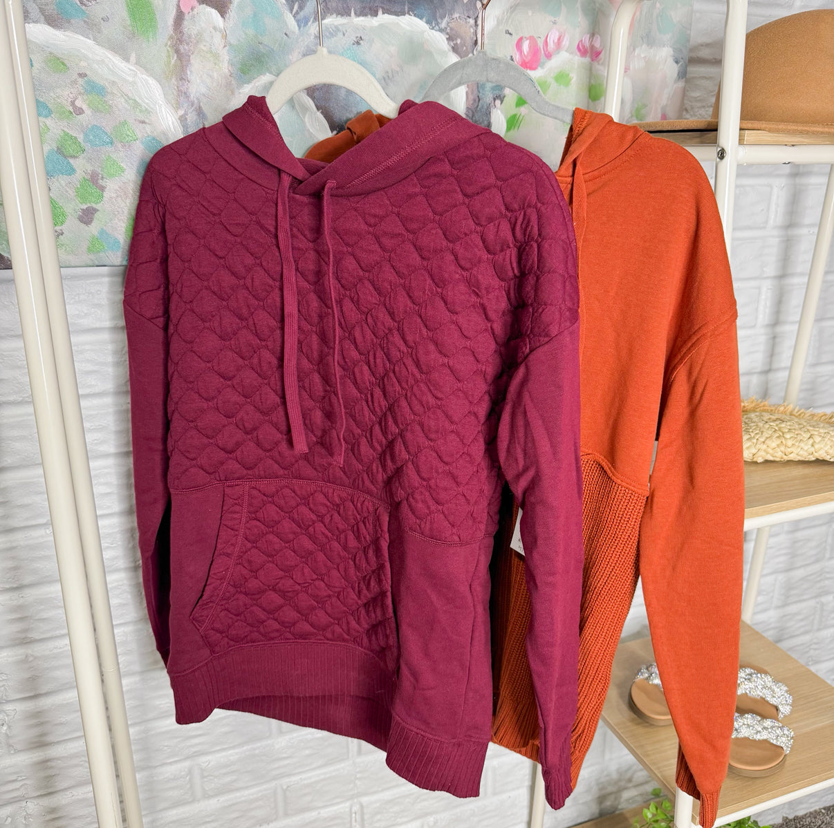Time & Tru Red & Orange Hoodie Bundle (Small)