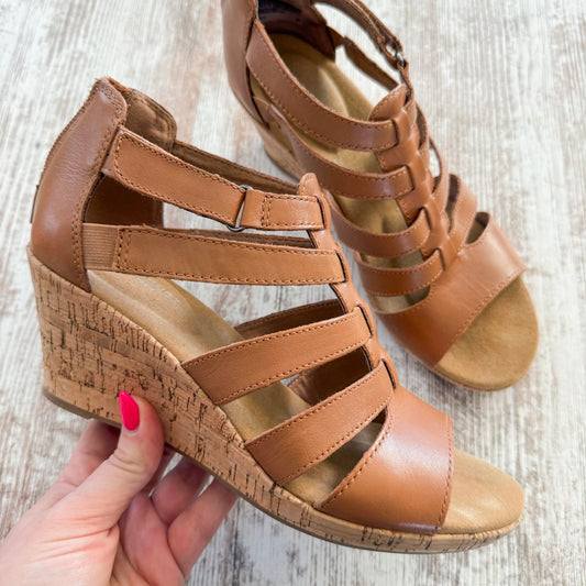 Rockport Women's Briah Gladiator Wedge Sandal (8.5)