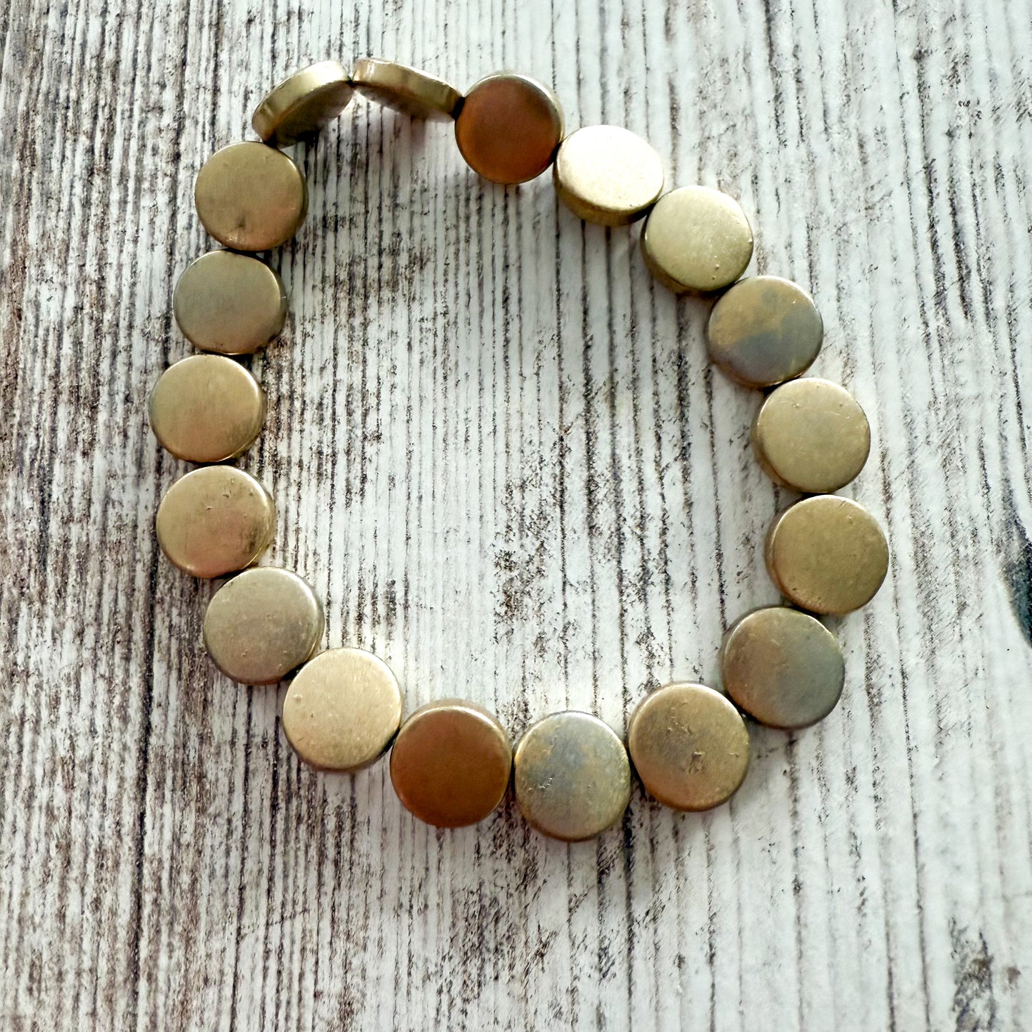 Kinsley Armelle Gold/Peach Three Bracelet Stack