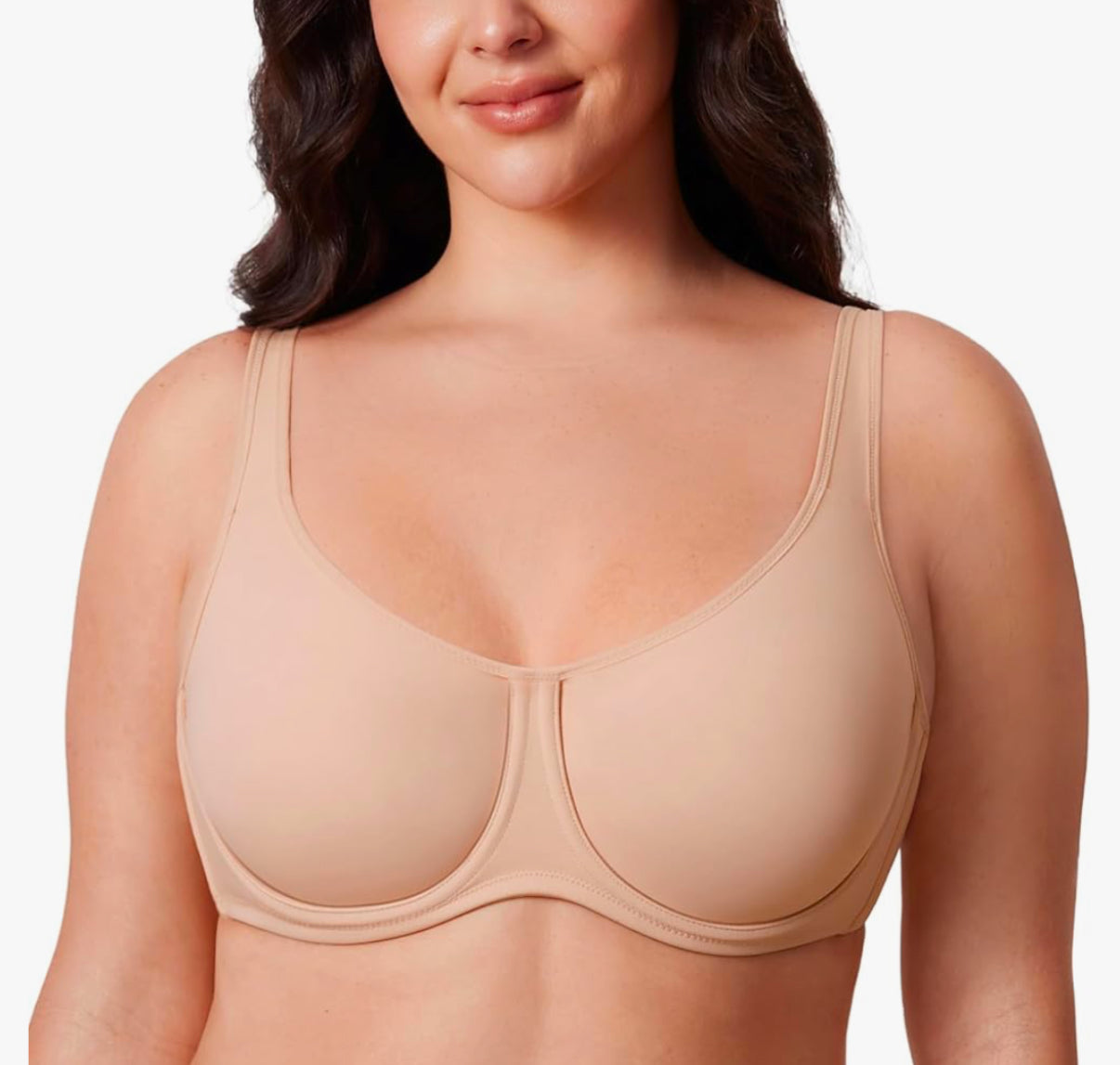 Delimira New Beige Full Coverage Underwire Bra (34E)