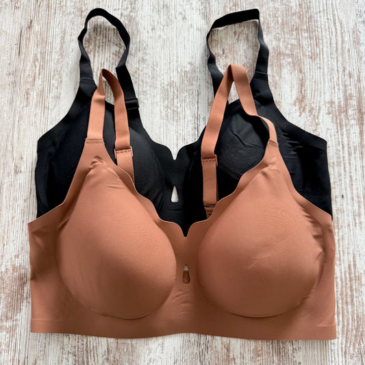 Luckmeey New Two Wave Neckline Seamless Bras (L)