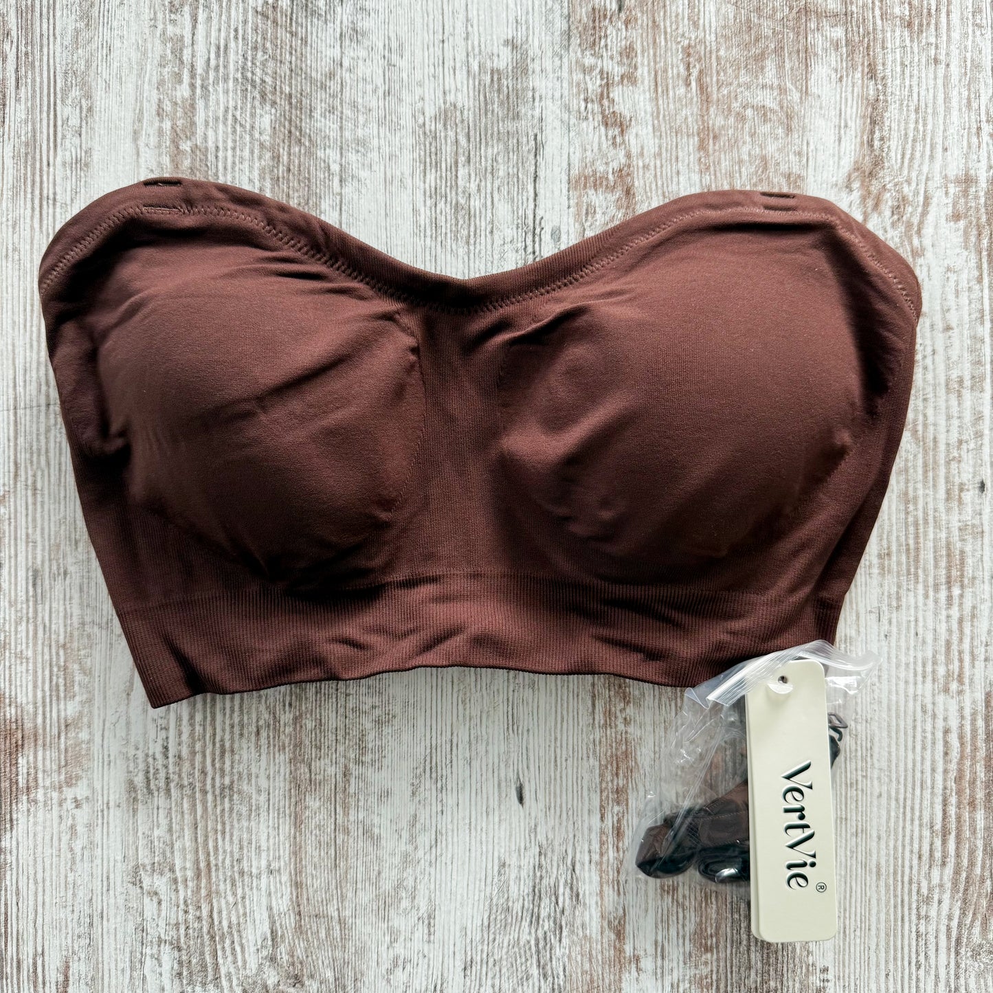 Vertvie New Brown Strapless Bra (L)