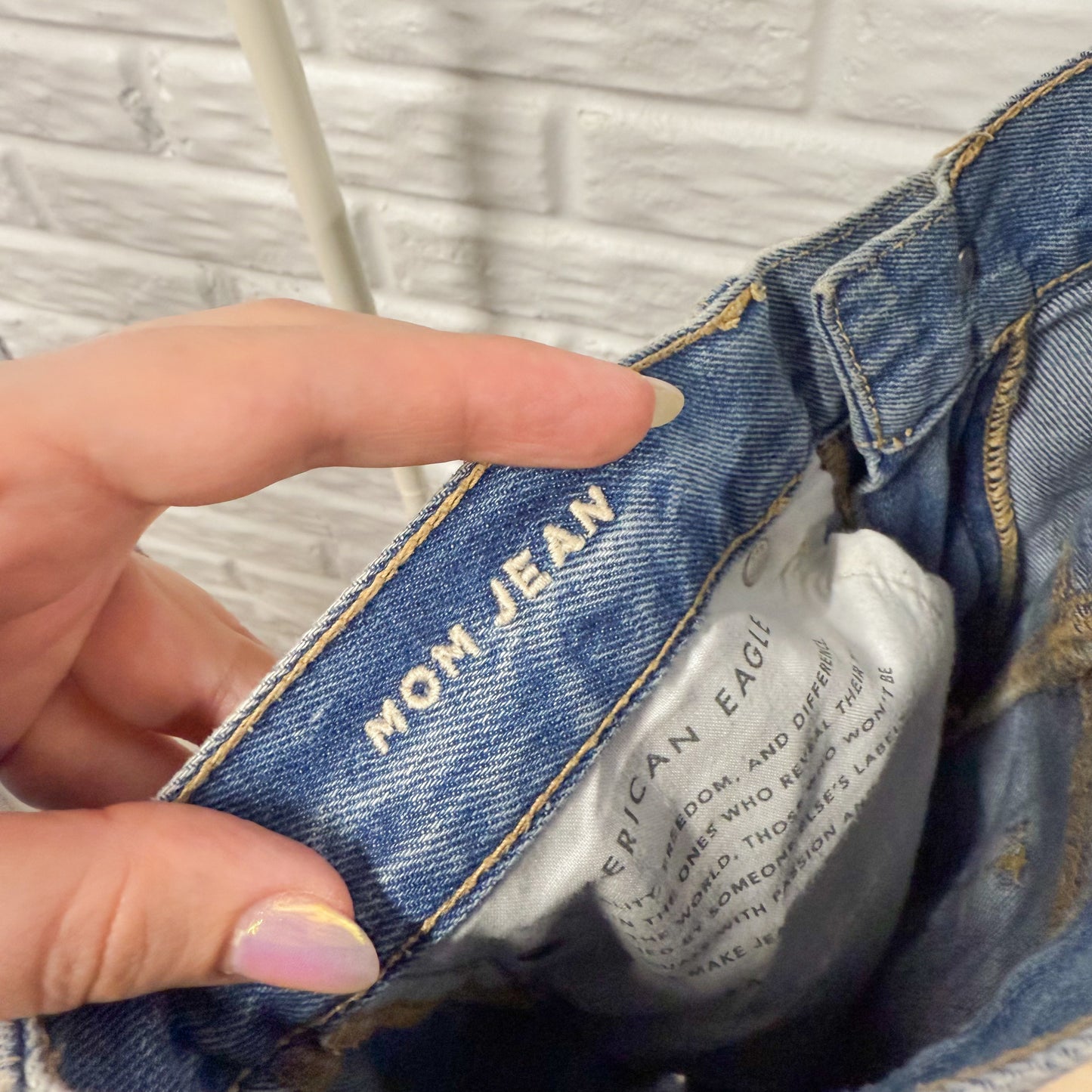 American Eagle Distressed Mom Jeans (4)