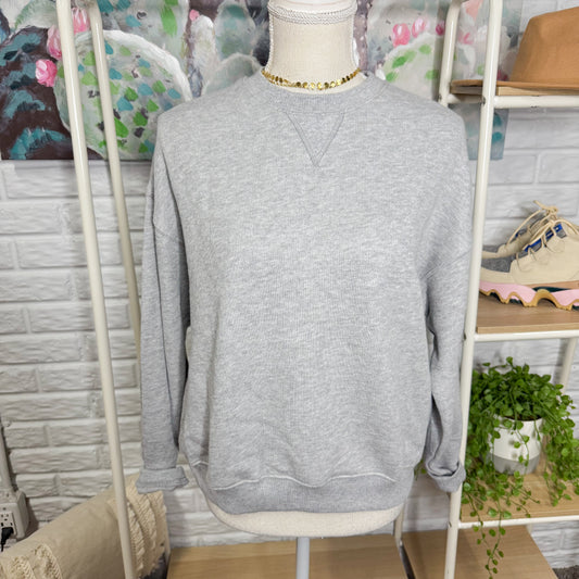 American Eagle New Grey Crewneck Sweater (XS)