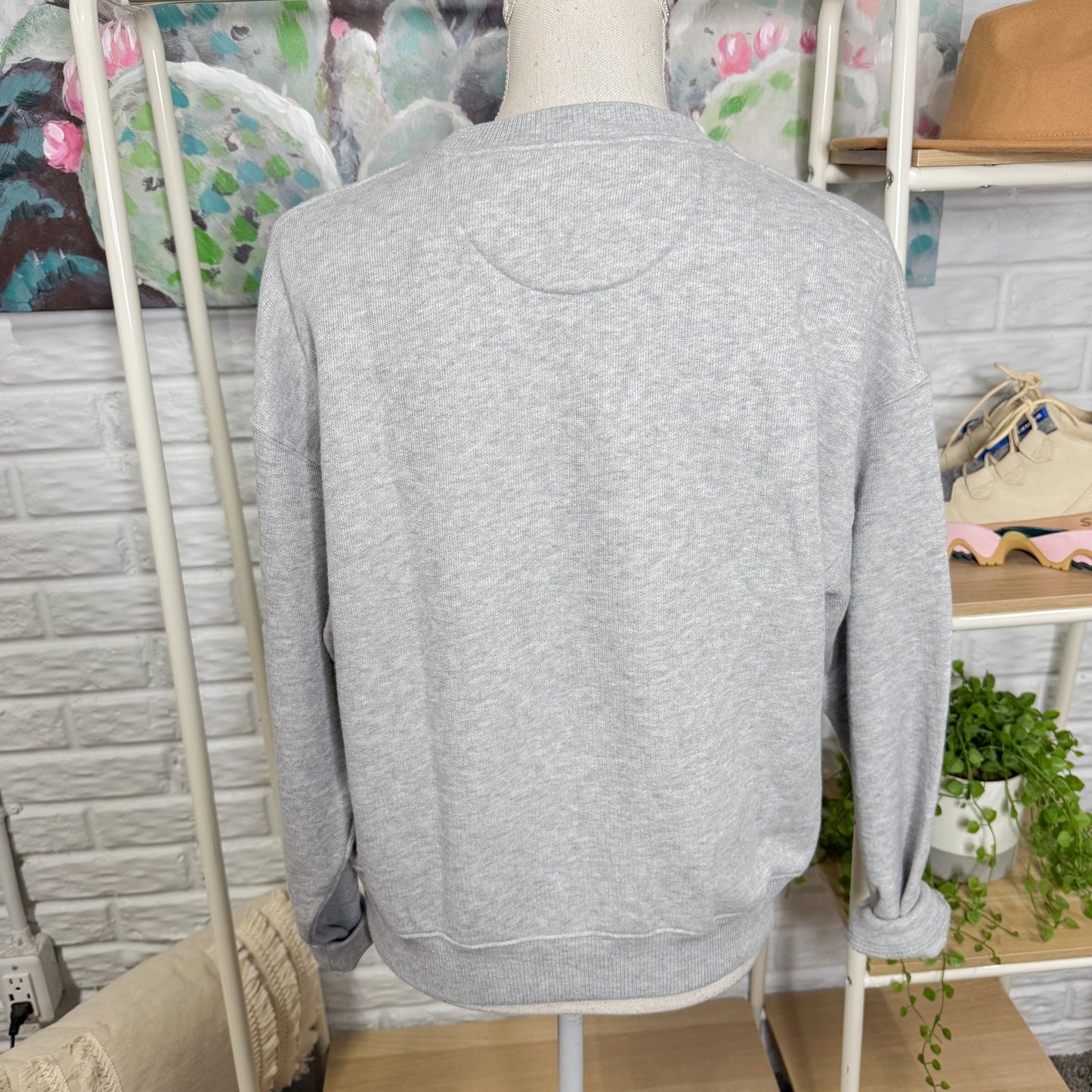 American Eagle New Grey Crewneck Sweater (XS)