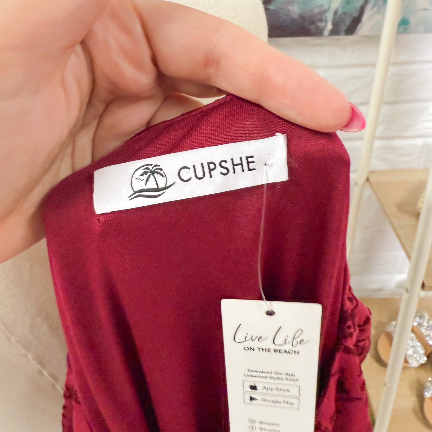 Cupshe x Renee & Elisha New Herbert Paris Mini Dress (M)