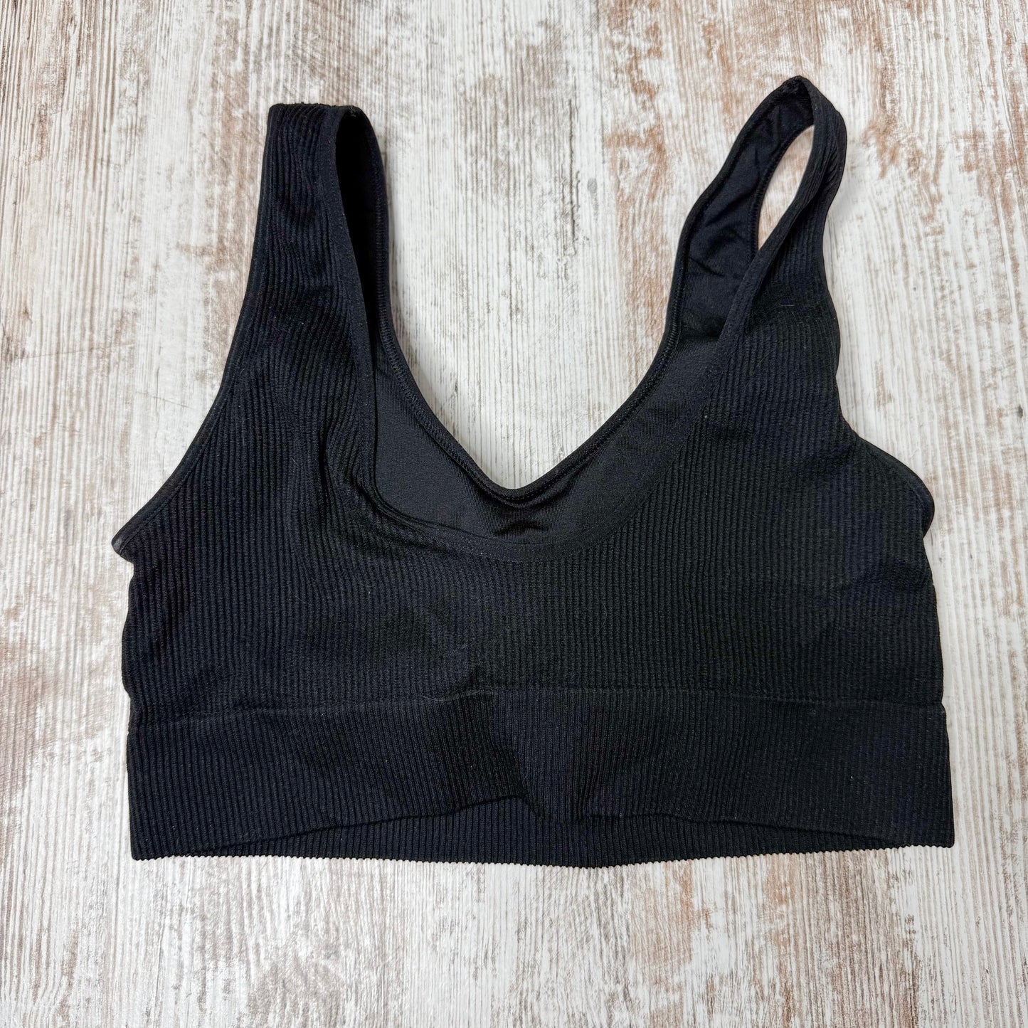 Gap Body Ribbed Bra Bundle Black / Cream (M)