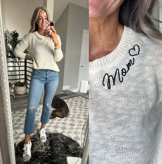 Maurice’s Mom Embroidered Sweater (M)