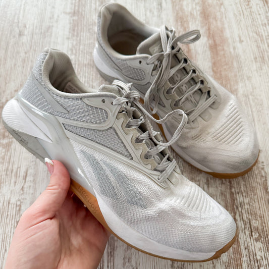 Reebok Nano X2 White/Gray Trainer Shoes (9)