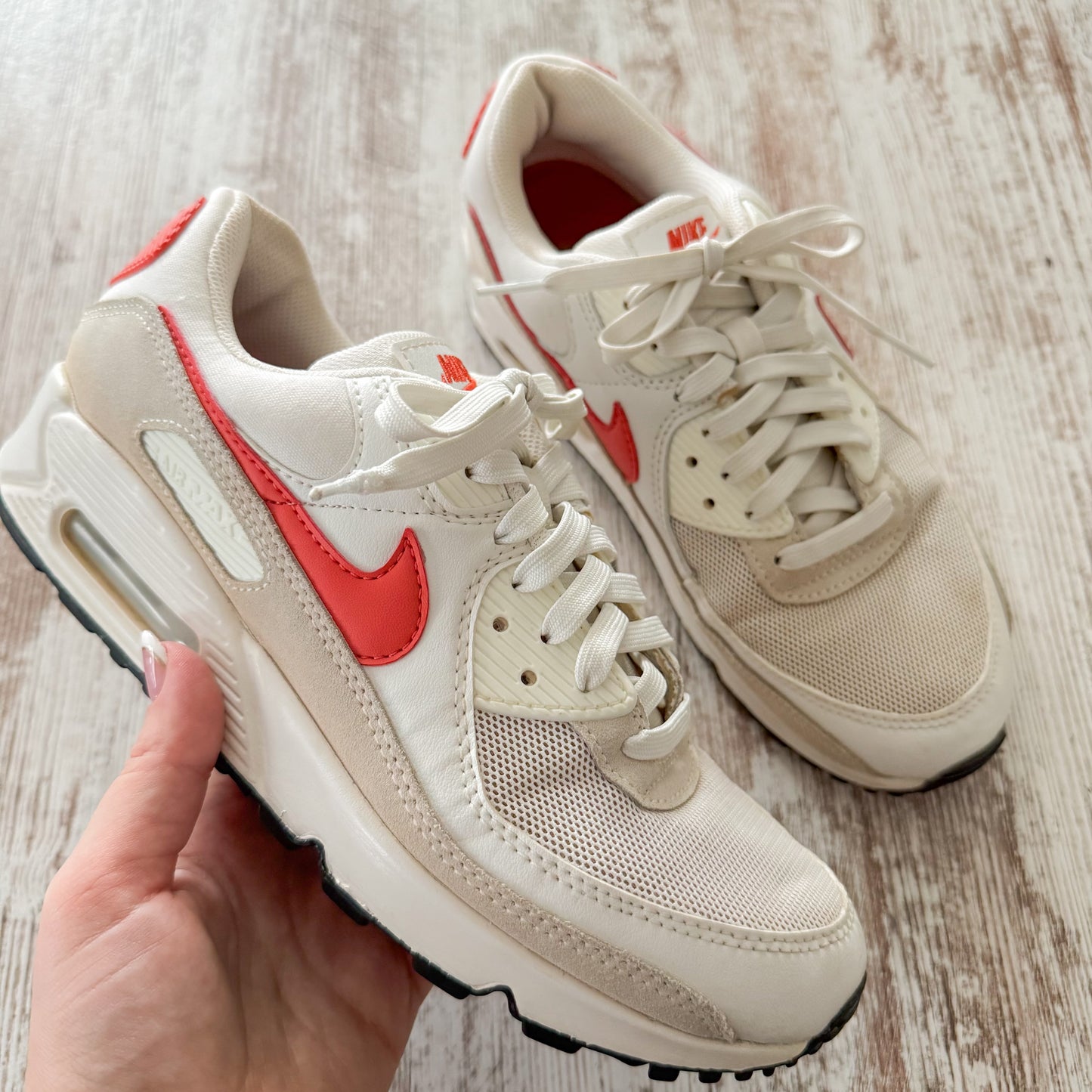 Nike Air Max 90 Mantra Orange White Shoes (9.5)