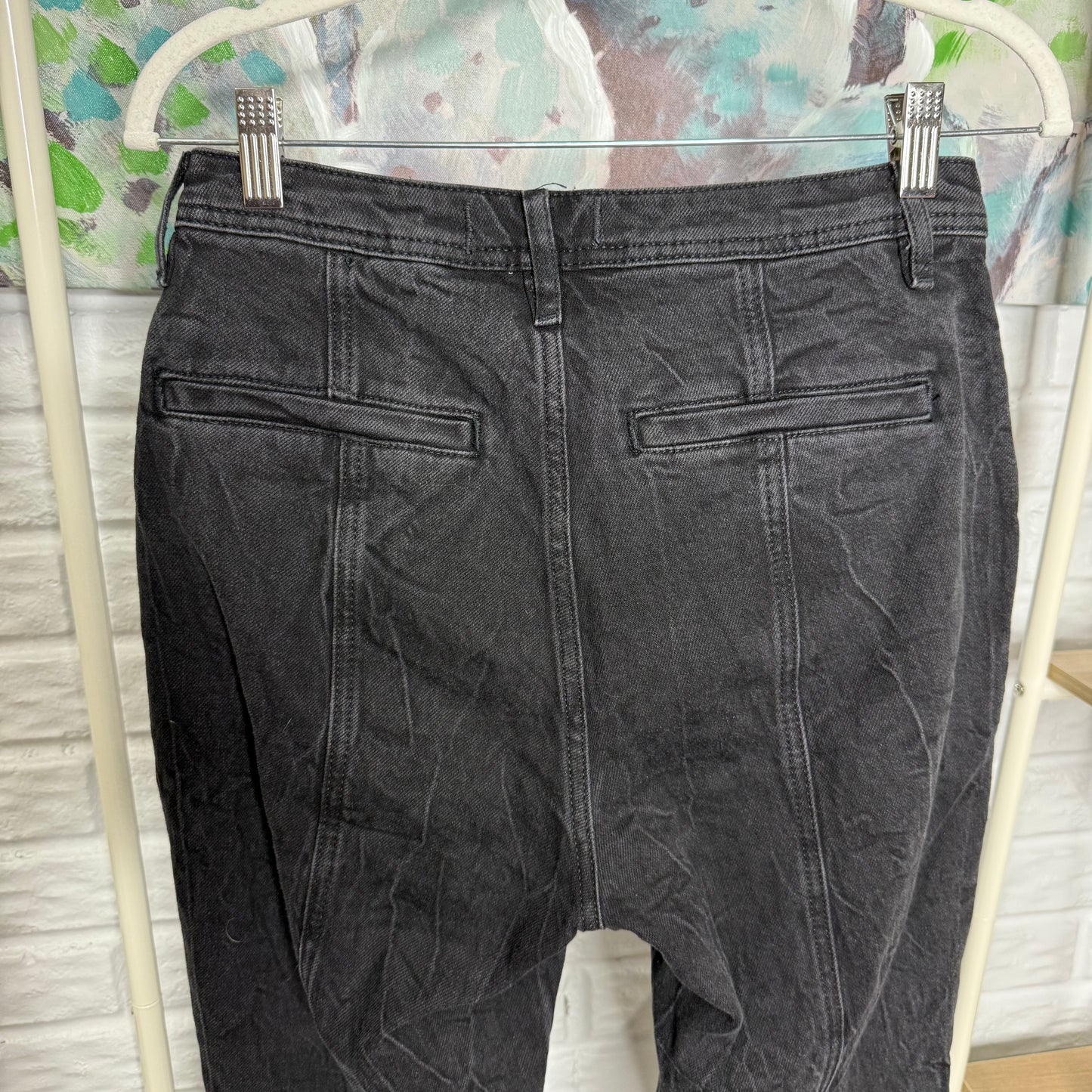 Free People We The Free Crvy Curvy Mona High Rise Flare Jeans (27)