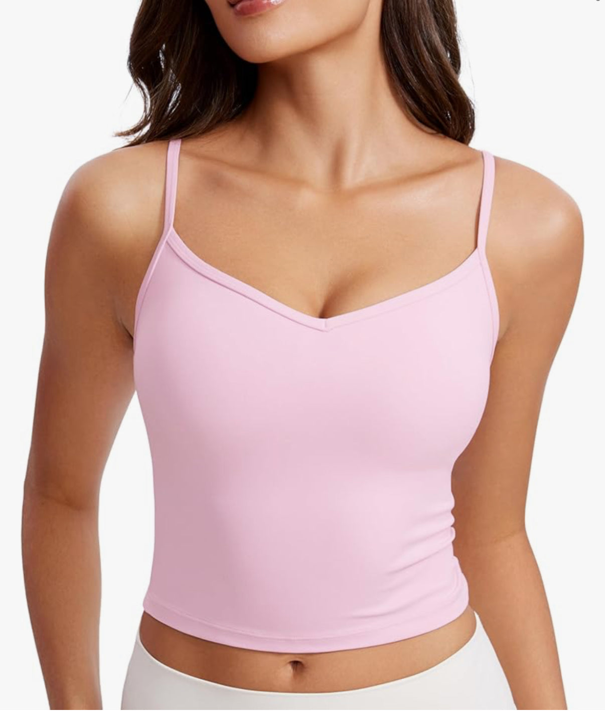 CRZ Yoga Pink Butterluxe Sweatheart Longline Sports Bra (M)