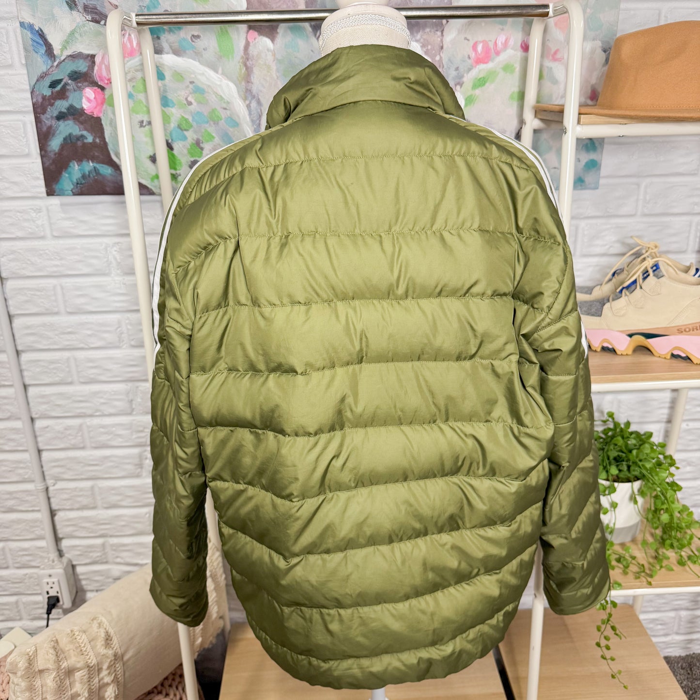 Adidas Green Puffer Jacket (L)