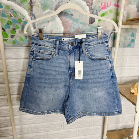 American Tall New Indigo High Rise Denim Shorts (27 tall)