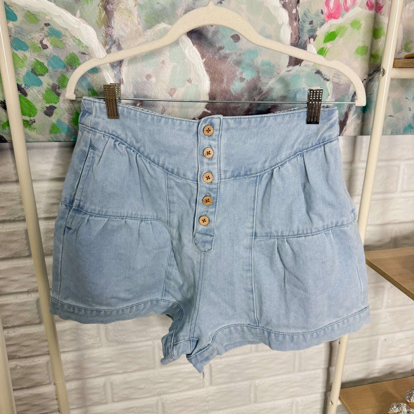 Anrabess New High Waisted Denim Shorts (M)