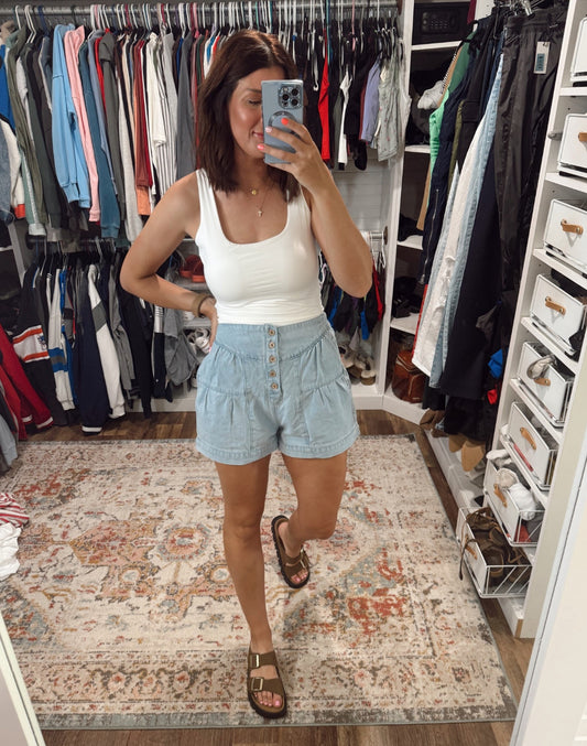 Anrabess New High Waisted Denim Shorts (M)