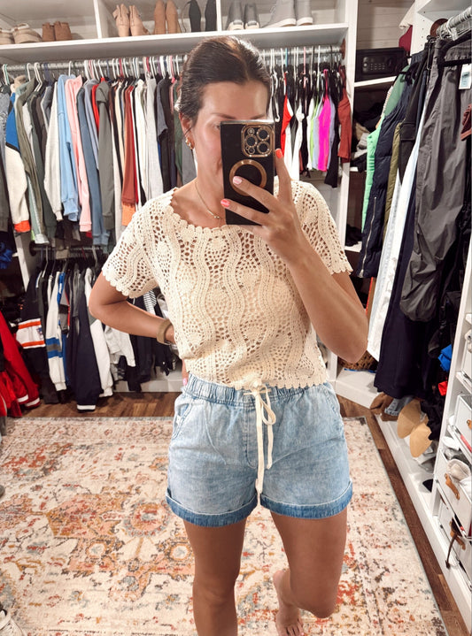 Gap Easy Denim Shorts (M tall)