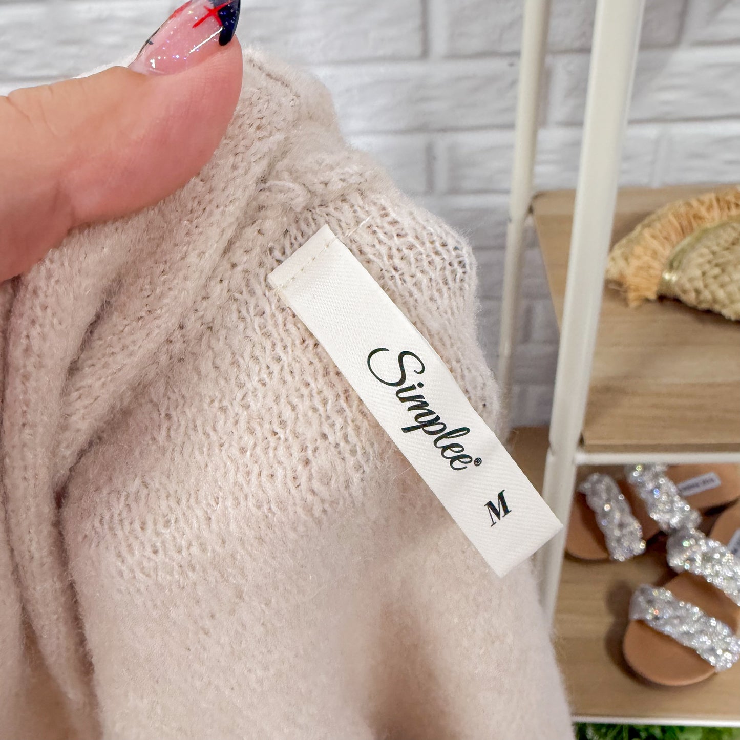 Simplee Long Colorblock Cardigan (M)