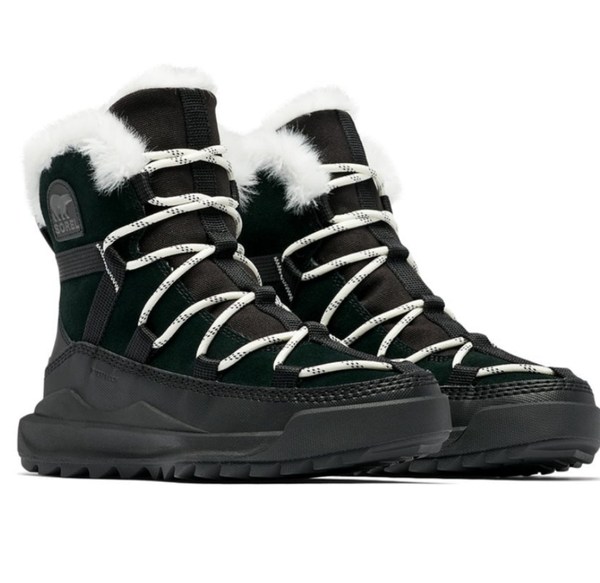 Sorel Women's Ona RMX Glacy Faux Fur Waterproof Boots Black (6)