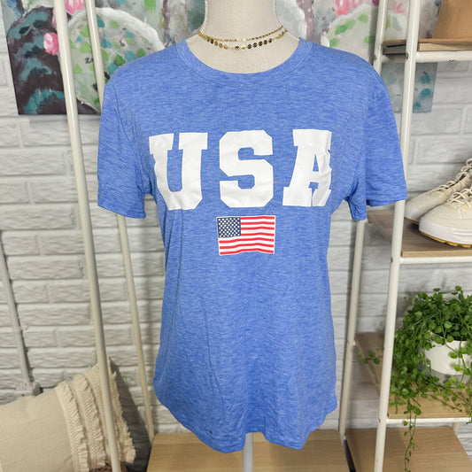 USA American Flag Graphic Tee (S)