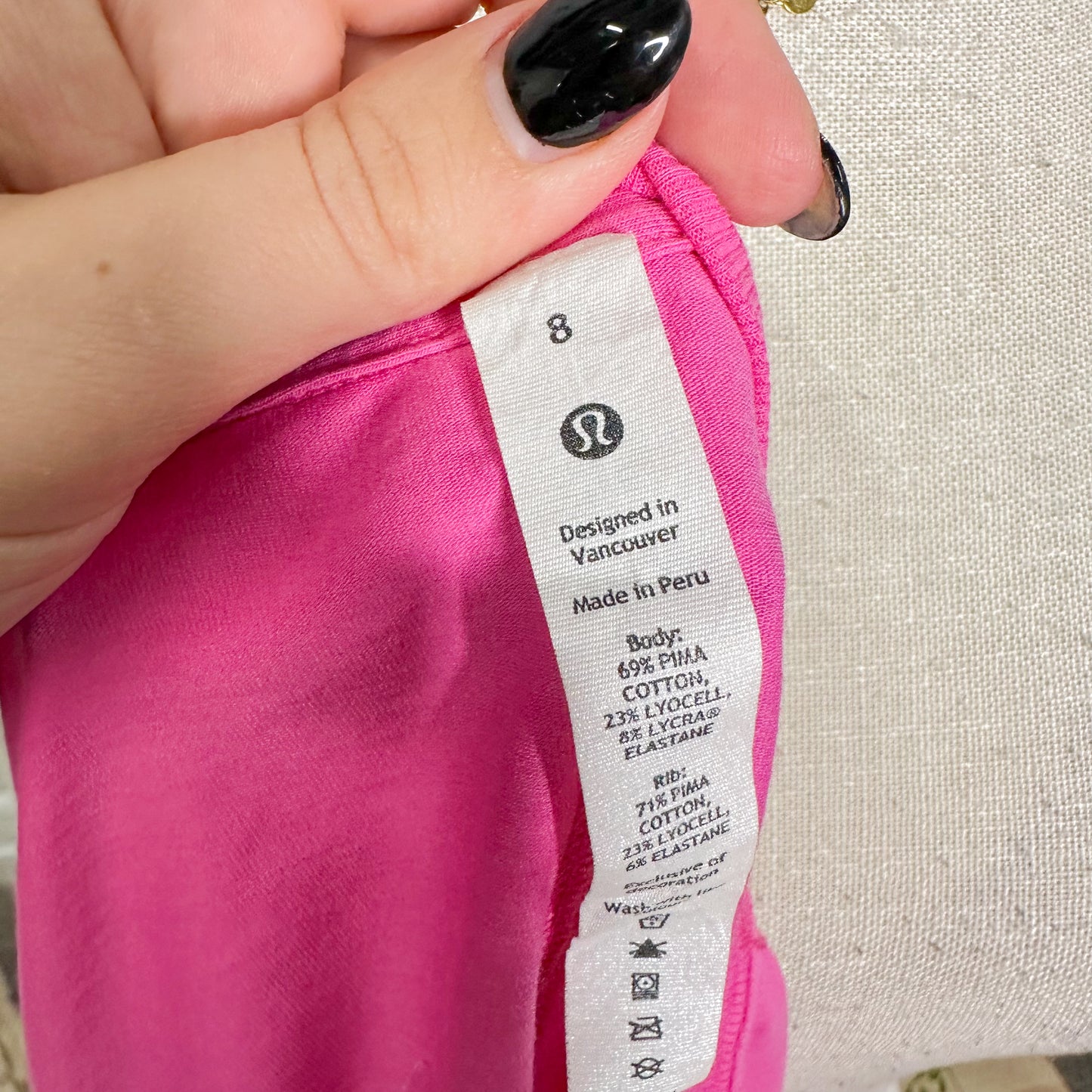 Lululemon All Yours Cropped Tee in Pink (8)