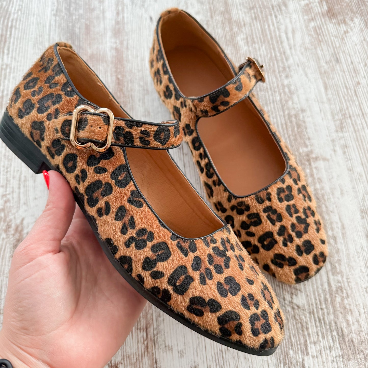 DOEYG Leopard Ballet Flats (8.5)