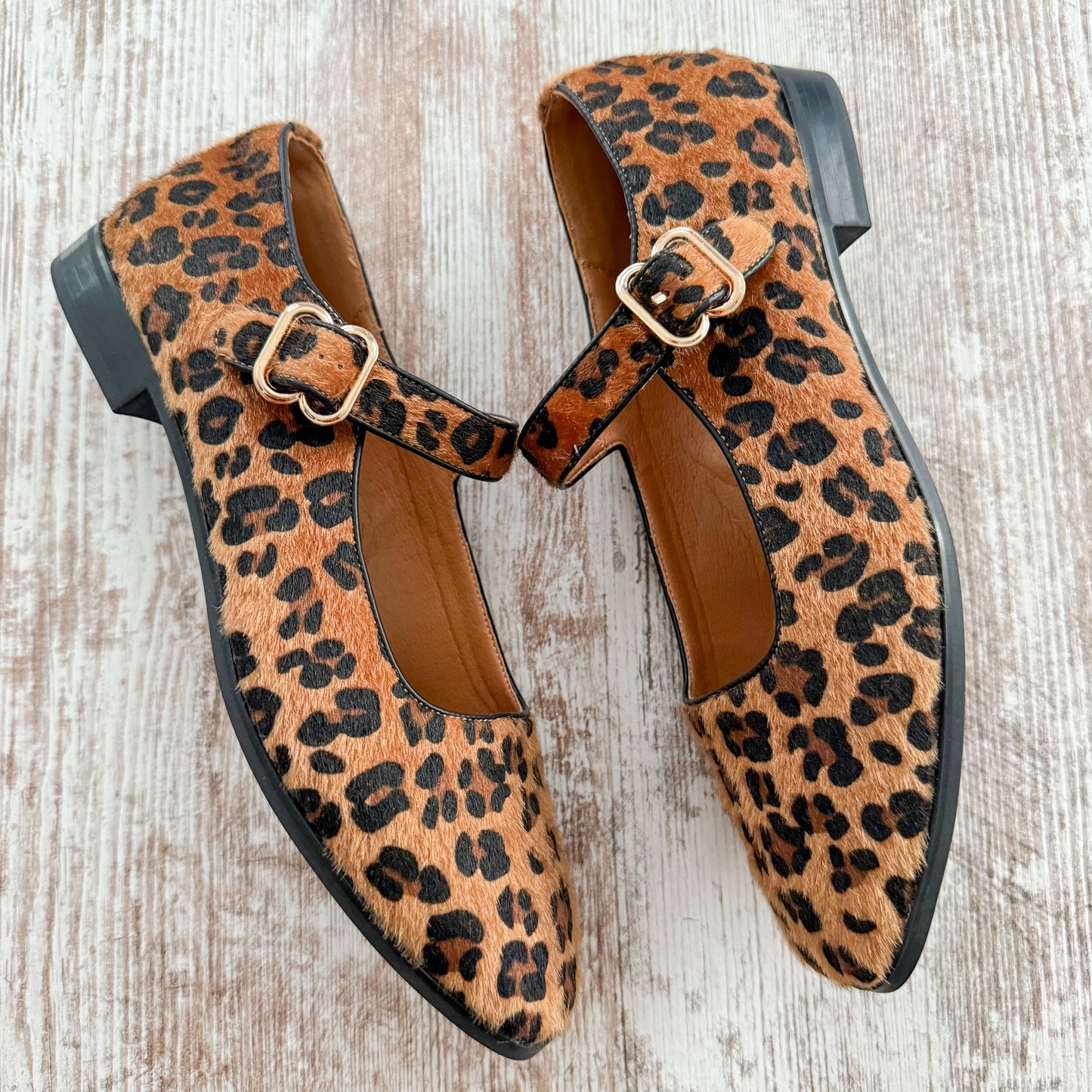 DOEYG Leopard Ballet Flats (8.5)