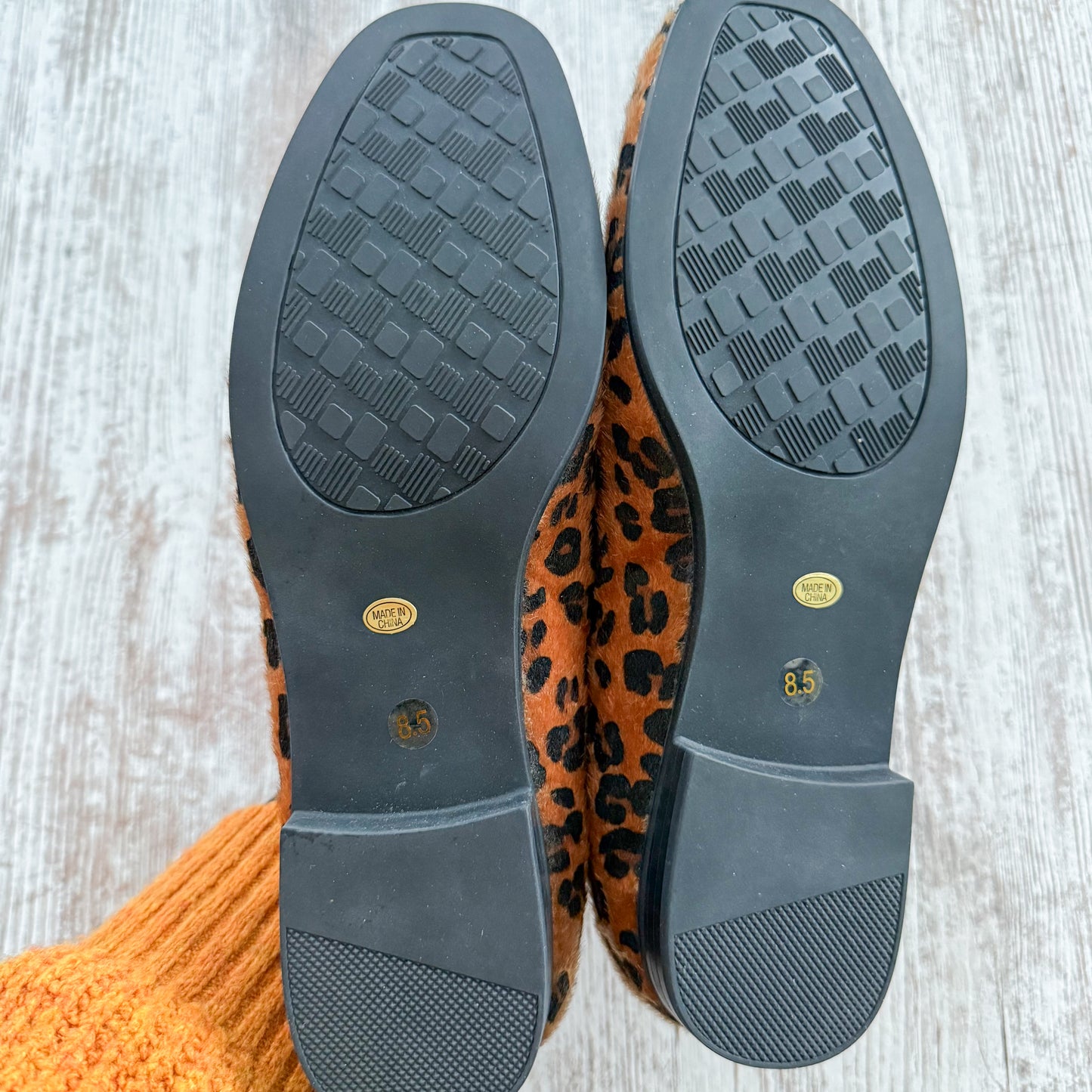 DOEYG Leopard Ballet Flats (8.5)