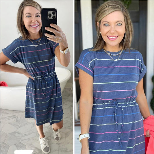 Maurice’s New 24/7 Striped Clara Dress (XS)