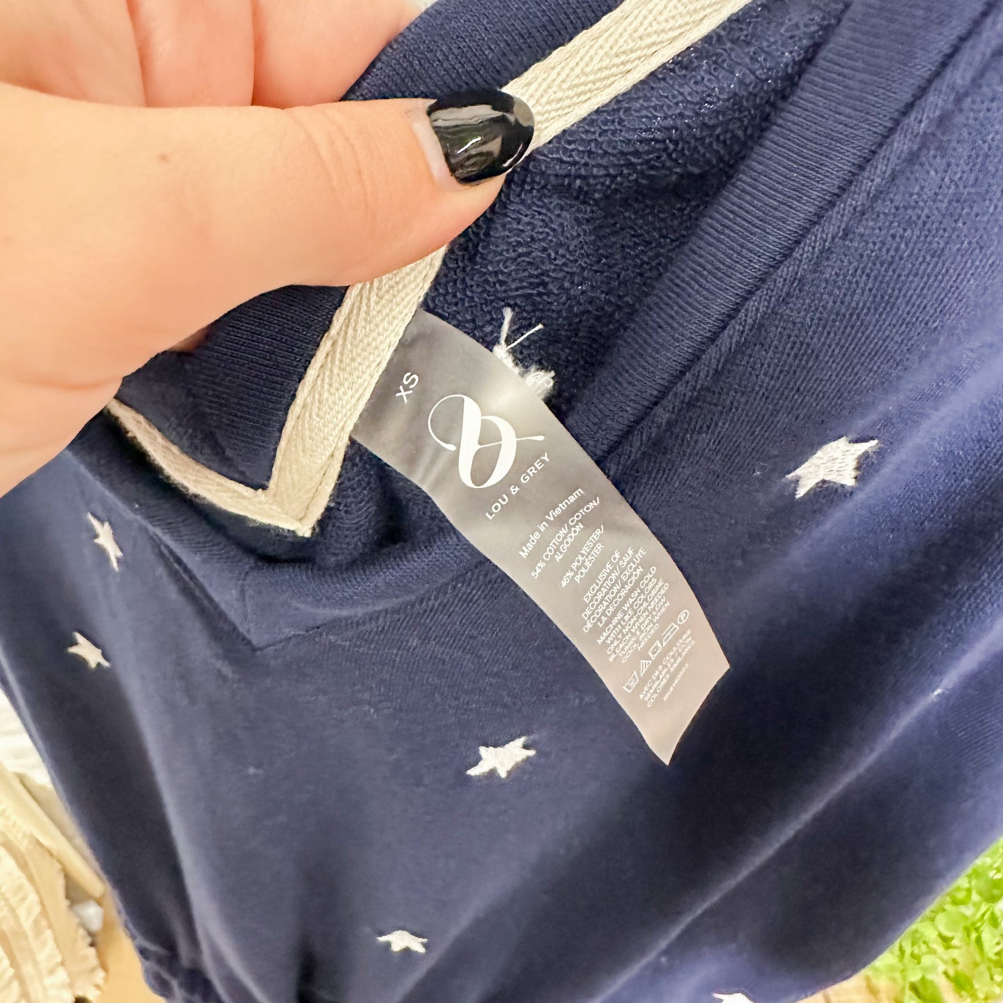 Lou & Grey Navy Star Romper (XS)