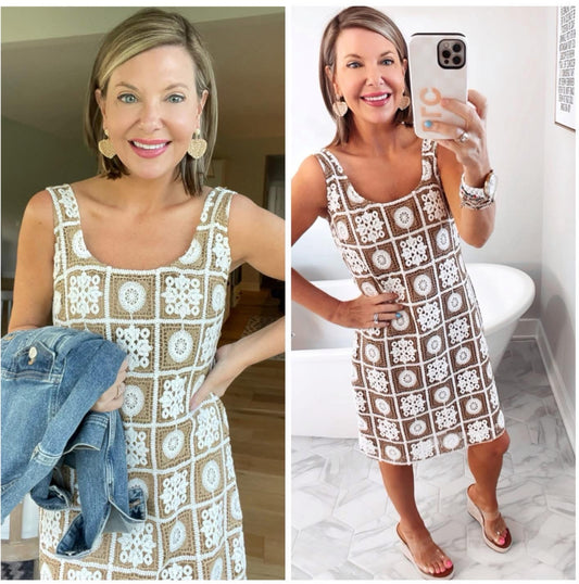 LOFT New Crochet Tank Mini Dress (0)