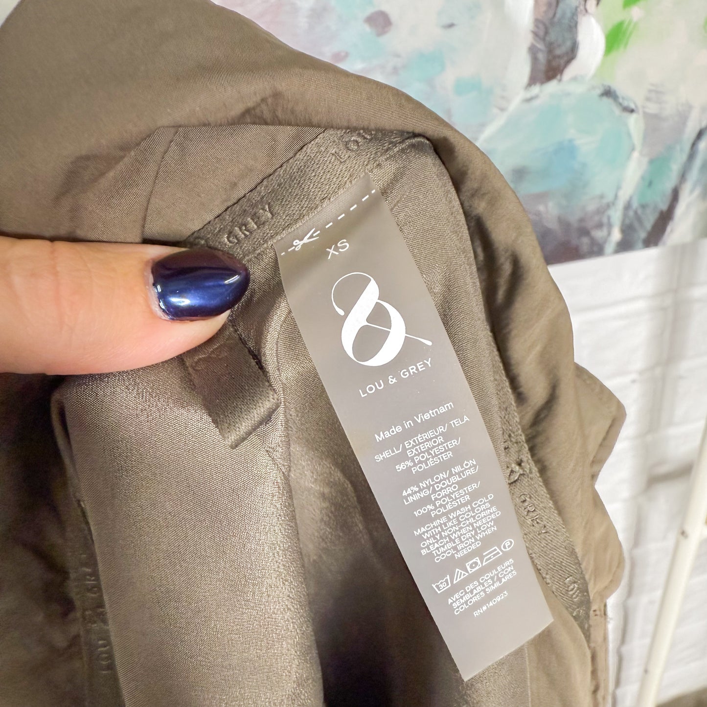 Lou & Grey Water Resistant Olive Utility Jacket (XS)
