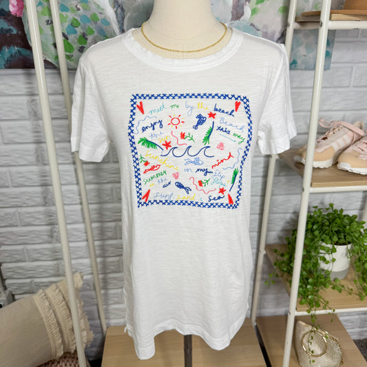 LOFT New Summer Script Graphic Tee (XS)