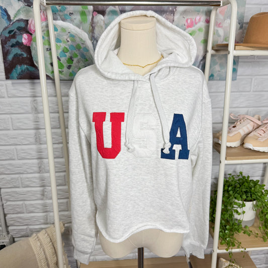 Vintage Havana New USA Grey Hoodie (S)