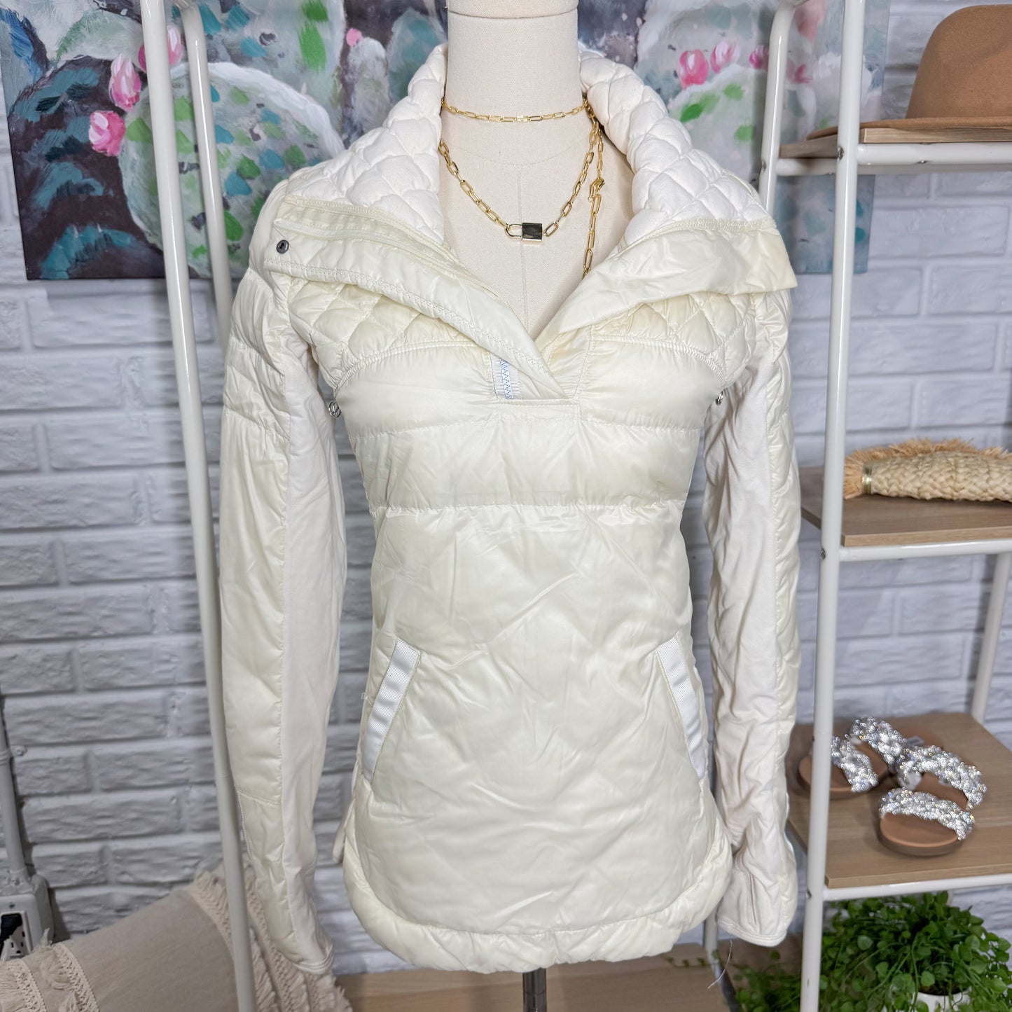 Lululemon What The Fluff Pullover Polar Cream (4)