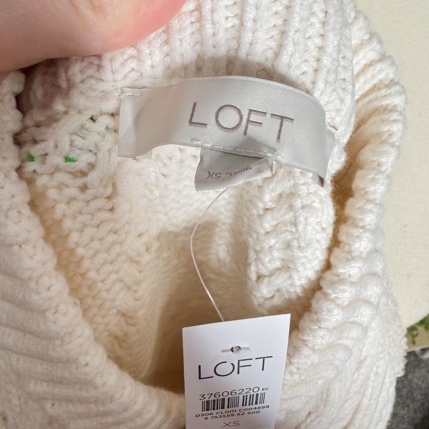 LOFT New Cable Bomber Sweater Jacket (XS)