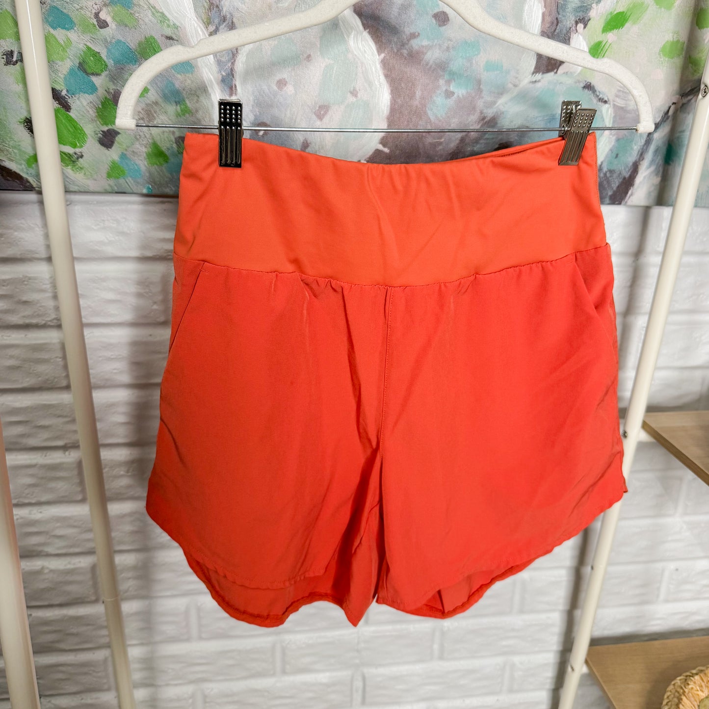 G4Free Two Piece Athletic Shorts Bundle Orange/Navy (M)