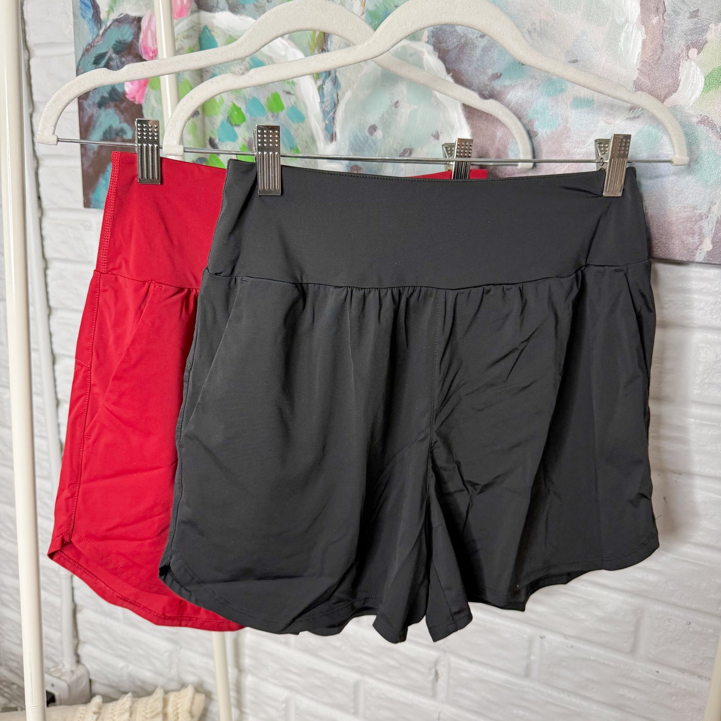 G4Free Two Athletic Shorts Bundle Black/Red (S)