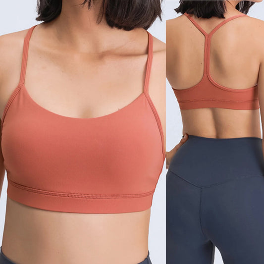 Kyria Rosalia Coral Y Back Fitness Bra Size Medium