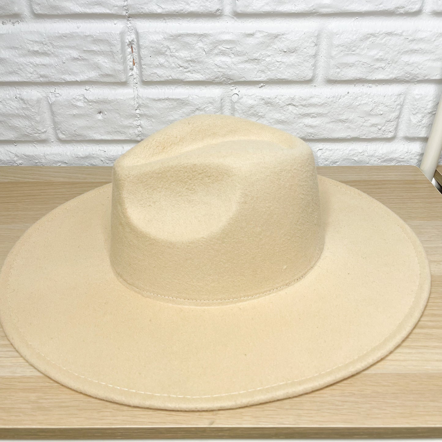 Sew In Style Cream Fedora Hat