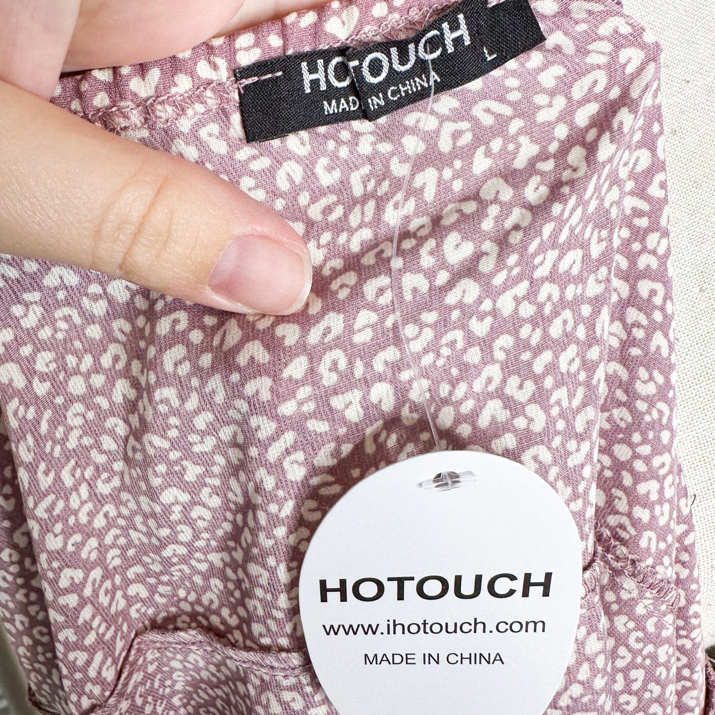 Hottouch New Leopard Wrap Mini Dress Size Large