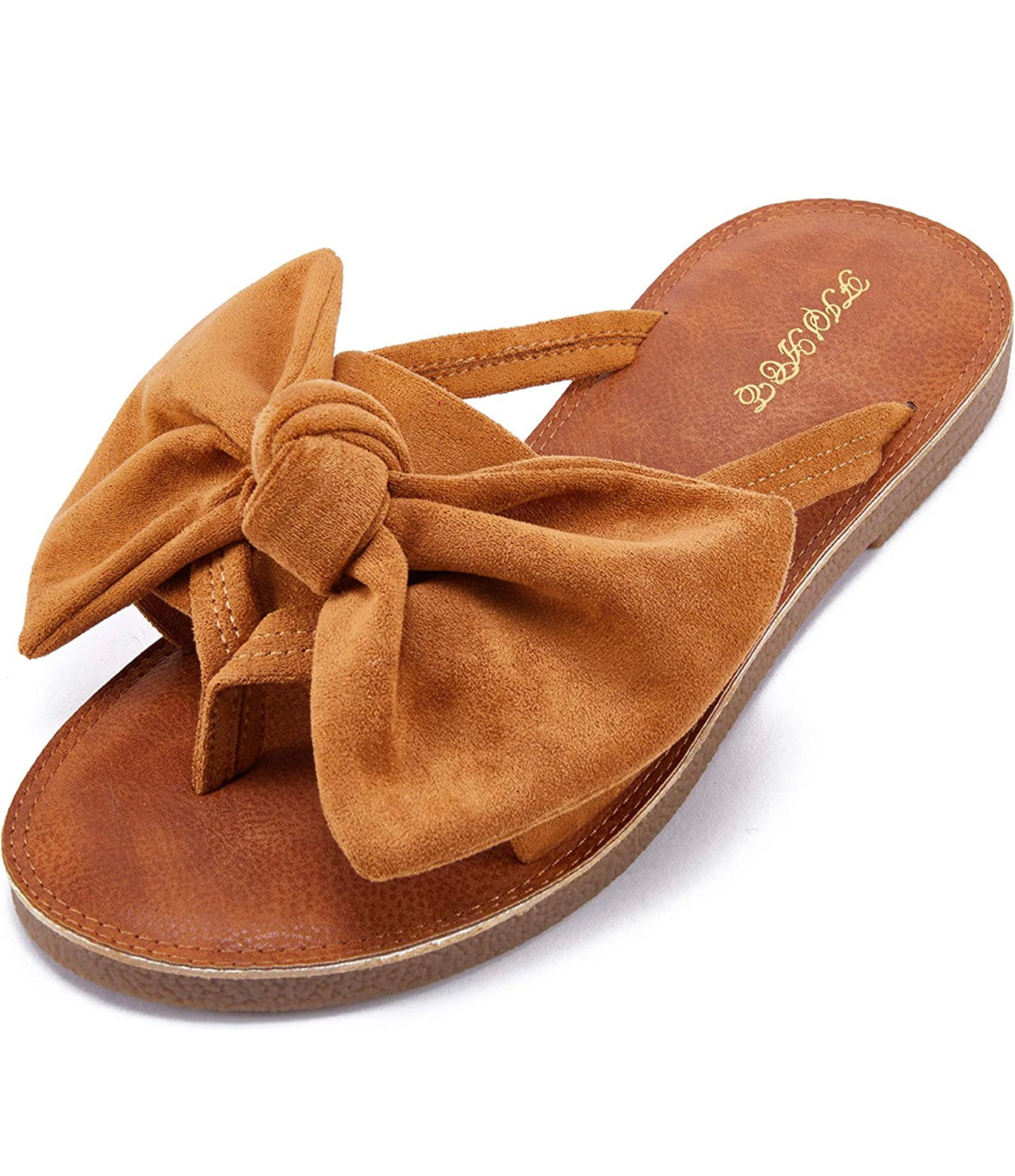 Fisace Brown Bow Sandal Size 9.5