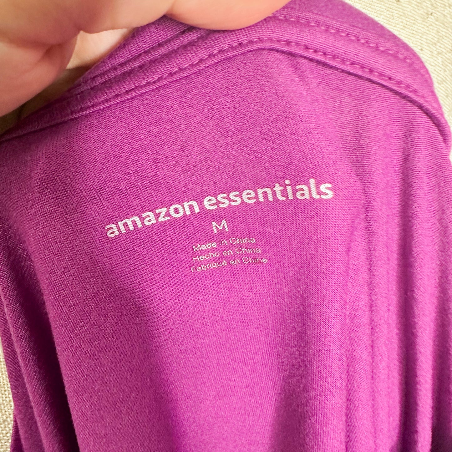 Amazon Essentials New Purple Long Sleeve Top Size Medium