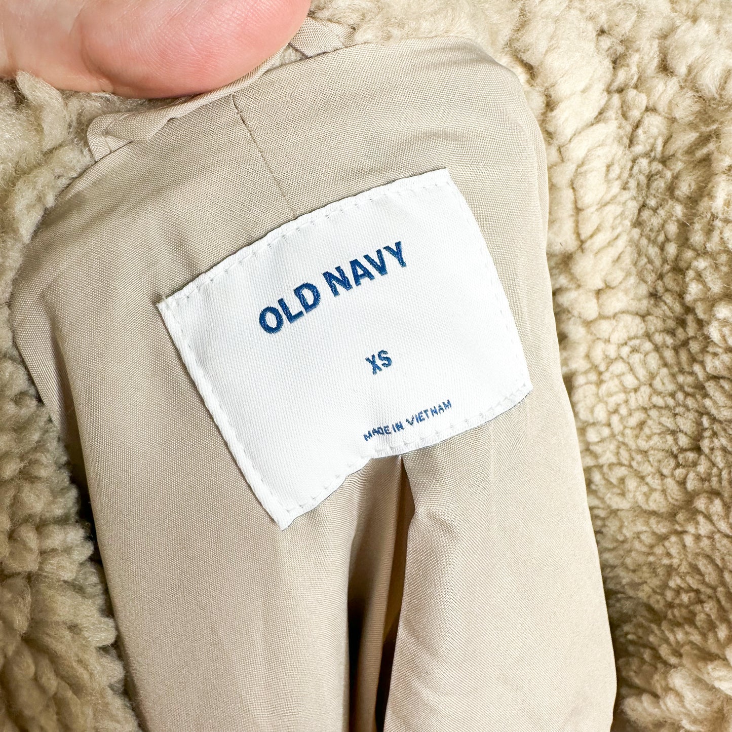 Old Navy Teddy Sherpa Faux Fur Jacket Size XS