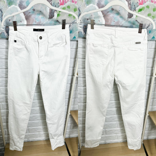 KanCan High Waist White Skinny Jeans Size 27