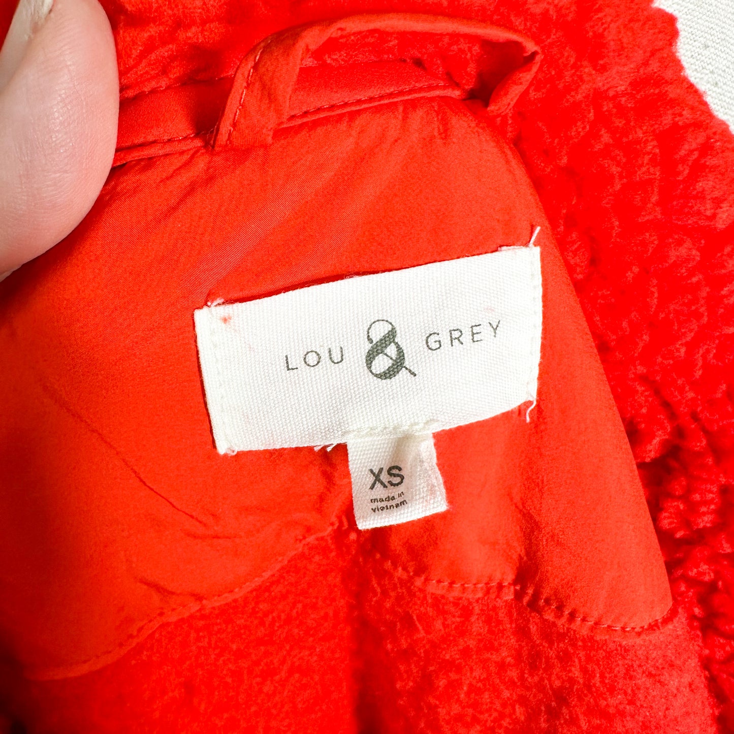 Lou & Grey Red Cozy Up Sherpa Jacket Size XS