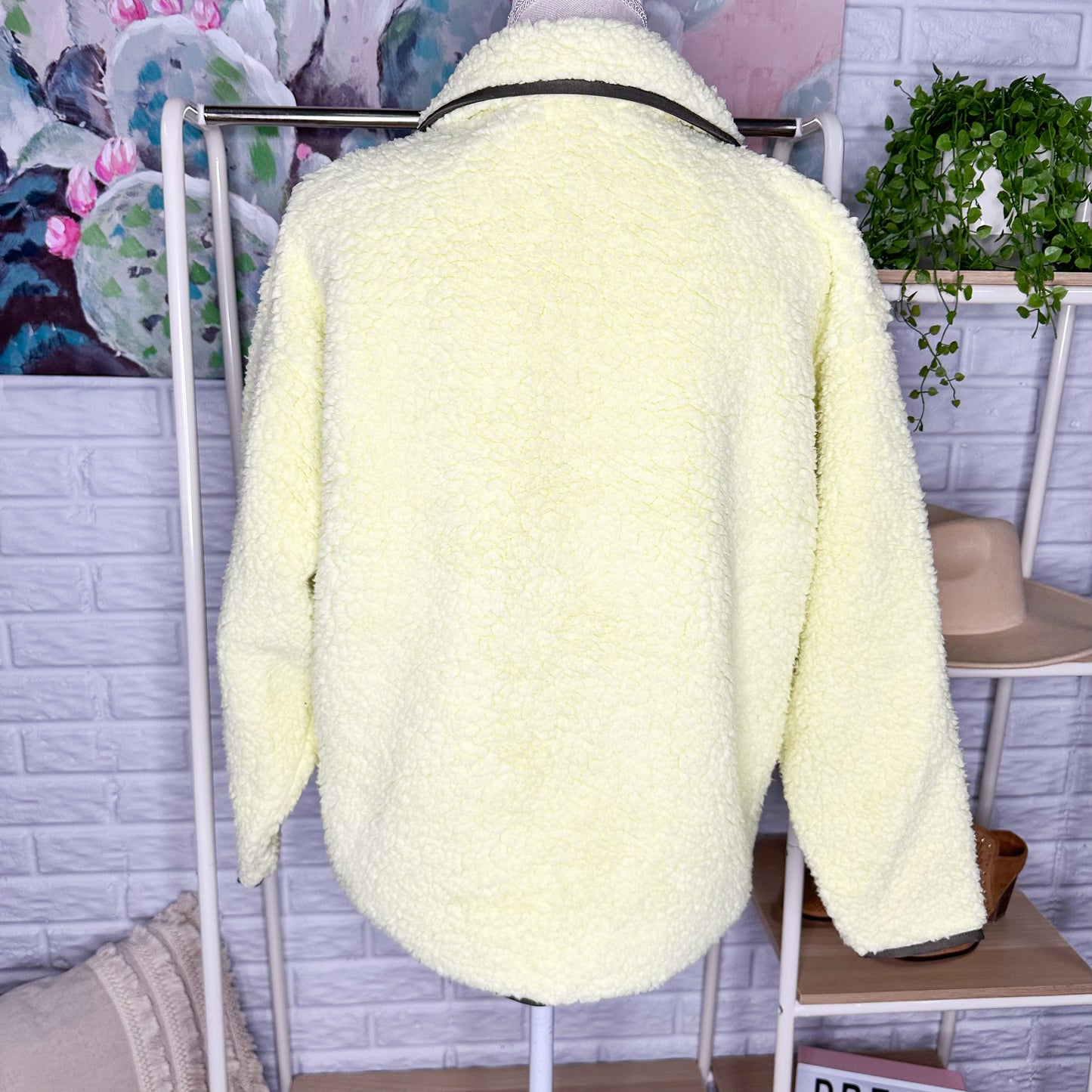 Lou & Grey Colorblock Cozy Up Sherpa Pullover Sweater Size XS