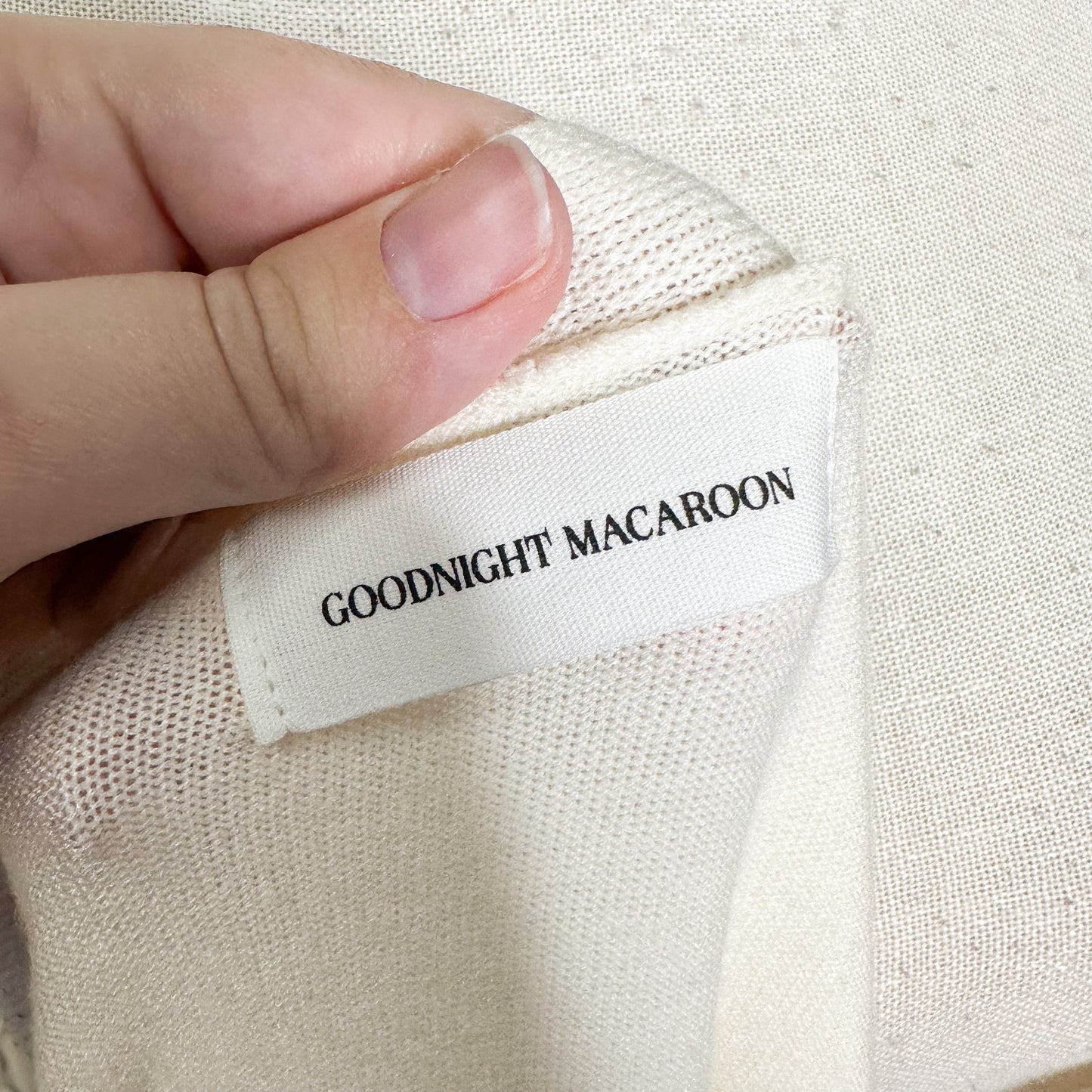 Goodnight Macaroon Ivory Duster Cardigan Size M/L
